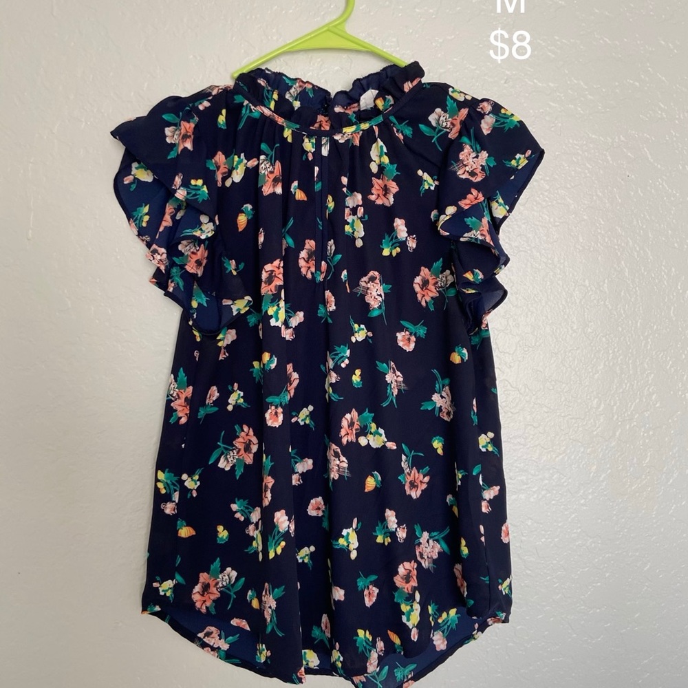 Navy blue blouse